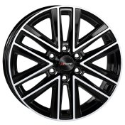 Alu kola Mille Miglia MMRX36, 17x6.5 6x120 ET50, černá + leštění (zátěžová)