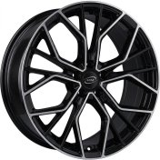 Alu kola MiM ANKY, 17x7.5 5x114.3 ET39.5, černá + leštění