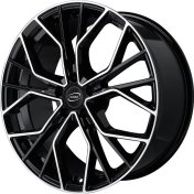 Alu kola MiM ANKY, 17x7.5 5x114.3 ET39.5, černá + leštění