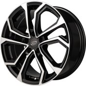 Alu kola MiM ESIS, 17x7.5 5x108 ET45, černá + leštění