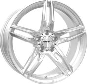 Alu kola MONACO WHEELS GP1, 17x7.5 5x112 ET45, stříbrná (zátěžová)