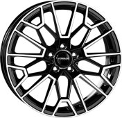 Alu kola MONACO WHEELS GP13, 19x8 5x112 ET30, černá lesklá + leštění (zátěžová)