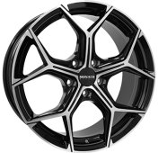 Alu kola MONACO WHEELS GP16, 19x8 5x108 ET45, černá lesklá + leštění