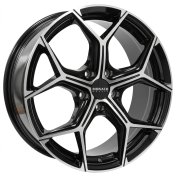 Alu kola MONACO WHEELS GP16, 19x8 5x112 ET39, černá lesklá + leštění