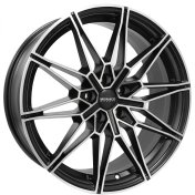 Alu kola MONACO WHEELS GP18, 19x8 5x112 ET45, černá matná + leštění (zátěžová)
