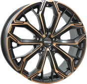 Alu kola MONACO WHEELS GPC17, 19x8 5x112 ET39, černá + měděná barva leštění (zátěžová)