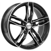 Alu kola MONACO WHEELS RR8M, 17x7.5 5x114.3 ET40, černá lesklá + leštění