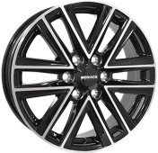 Alu kola MONACO WHEELS VT1, 18x8 6x130 ET50, černá lesklá + leštění (zátěžová)