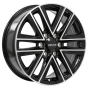 Alu kola MONACO WHEELS VT1, 18x8 6x139.7 ET54, černá lesklá + leštění (zátěžová)