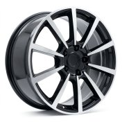 Alu kola Racing Line 1067, 20x9.5 5x130 ET45, černá + leštění (zátěžová)