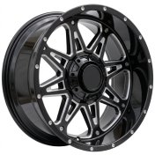 Alu kola Racing Line 1109A, 20x10 12x135 ET-12, černá lesklá (zátěžová)