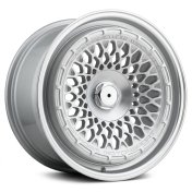 Alu kola Racing Line 1308B, 18x9.5 10x112 ET35, stříbrná + leštěný límec