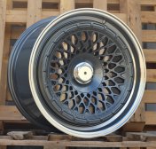 Alu kola Racing Line 1308B, 18x9.5 10x112 ET35, šedivá + leštěný límec