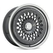 Alu kola Racing Line 1308B, 18x9.5 10x112 ET35, šedivá + leštěný límec
