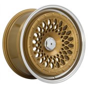 Alu kola Racing Line 1308B, 18x9.5 10x112 ET35, bronzová + leštěný límec