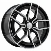 Alu kola Racing Line 3S1034, 19x9 5x112 ET49, černá + leštění (zátěžová)