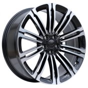 Alu kola Racing Line 3S1066, 24x9.5 5x120 ET40, černá + leštění (zátěžová)
