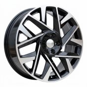 Alu kola Racing Line 3S1072, 18x7.5 5x114.3 ET49.5, černá + leštění