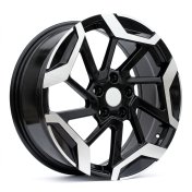 Alu kola Racing Line 3S1080, 18x7.5 5x114.3 ET45, černá + leštění
