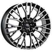 Alu kola Racing Line 3S1111, 20x9 5x112 ET35, černá + leštění (zátěžová)