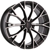 Alu kola Racing Line 3S1279, 17x7.5 5x112 ET51, černá + leštění