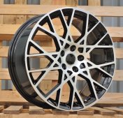 Alu kola Racing Line 3S1293, 19x8 5x112 ET49, černá + leštění