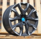 Alu kola Racing Line 3S1349, 19x8 5x112 ET30, černá matná + leštění (zátěžová)