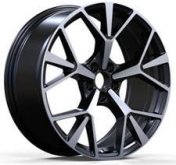 Alu kola Racing Line 3S1385, 20x8.5 5x112 ET38, černá + leštění