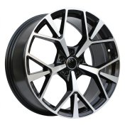 Alu kola Racing Line 3S1385, 20x8.5 5x112 ET38, černá + leštění