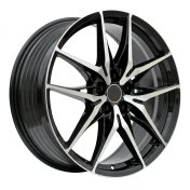 Alu kola Racing Line 3S1405, 18x7 5x114.3 ET50, černá + leštění (zátěžová)