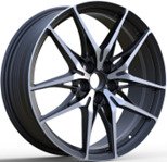 Alu kola Racing Line 3S1405, 20x8 5x114.3 ET40, černá + leštění