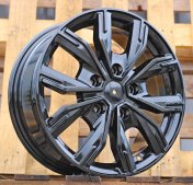 Alu kola Racing Line 6408, 16x6.5 5x160 ET56, černá lesklá (zátěžová)