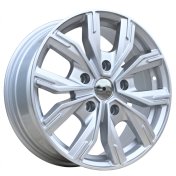 Alu kola Racing Line 6408, 16x6.5 5x130 ET56, stříbrná