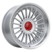 Alu kola Racing Line 7307R, 17x9 5x120 ET15, stříbrná + leštěný límec