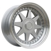 Alu kola Racing Line 7905F, 17x7.5 5x112 ET35, stříbrná + leštěný límec
