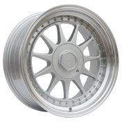 Alu kola Racing Line 7962F, 17x8.5 5x120 ET20, stříbrná + leštěný límec