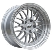 Alu kola Racing Line A1025, 17x7.5 4x100 ET35, stříbrná + leštěný límec