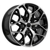 Alu kola Racing Line A1458, 20x8.5 5x127 ET50, černá + leštění