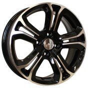 Alu kola Racing Line A5108, 15x6 4x108 ET25, černá + leštění