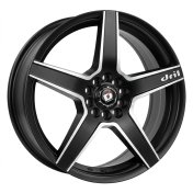 Alu kola Racing Line A5274, 18x8 10x105 ET35, černá matná + leštění