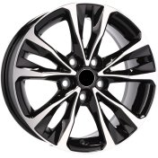 Alu kola Racing Line A5499, 17x7 5x100 ET40, černá + leštění