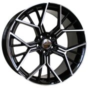 Alu kola Racing Line A5602, 19x8 5x112 ET27, černá + leštění