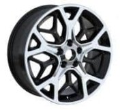Alu kola Racing Line A5807, 20x8 5x127 ET56, černá + leštění