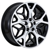 Alu kola Racing Line A5807, 20x8 5x127 ET56, černá + leštění