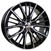 Alu kola Racing Line A5824, 18x8 5x112 ET50, černá + leštění