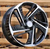 Alu kola Racing Line A5895, 17x7 5x114.3 ET43.5, černá + leštění