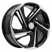 Alu kola Racing Line A5895, 17x7 5x114.3 ET49, černá + leštění