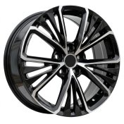 Alu kola Racing Line A5908, 18x8 5x114.3 ET40, černá + leštění