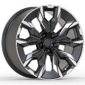 Alu kola Racing Line A5915, 20x8.5 5x112 ET28, černá + leštění (zátěžová)