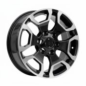 Alu kola Racing Line A6216, 17x7.5 6x139.7 ET25, černá + leštění (zátěžová)